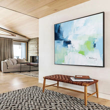 Load image into Gallery viewer, Soft - Toned Abstract Painting for Serene Bedroom &amp; Delicate Boutique DKH308
