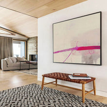 Load image into Gallery viewer, Minimalist Pink and Gray Abstract Painting for Calm Bedroom &amp; Simple - Styled Boutique DKH279

