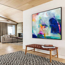 Load image into Gallery viewer, Colorful Abstract Shape Painting - Great for Modern Playroom &amp; Artistic Kitchen DKH026
