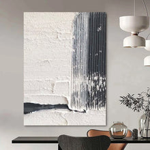 Load image into Gallery viewer, “Black &amp; White Textures” – Ribbed black, smooth white, contrasting textures DTP366
