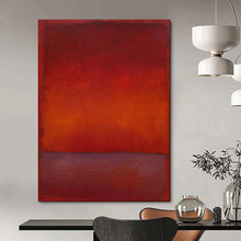 Load image into Gallery viewer, Red &amp; Orange Abstract Gradient Painting, Ideal for Warm - Toned Living Room &amp; Cozy Fireplace Nook LargeART1946
