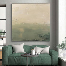 Load image into Gallery viewer, Muted Beige and Green Gradient Acrylic Art - Perfect for Nature - themed Bathroom &amp; Calming Meditation Space LargeART0657
