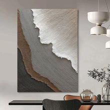 Load image into Gallery viewer, Neutral Textured Layers – Minimalist Mixed - Media DTP269
