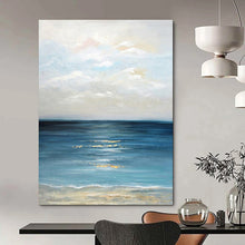 Load image into Gallery viewer, Calm Sea at Sunset Abstract Landscape, Suited for Coastal Bedroom &amp; Relaxing Balcony LargeART2020
