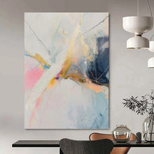 Load image into Gallery viewer, “Colorful Abstract with Gold Accents” Abstract Painting on Canvas, Modern Decor Highlight DKH995
