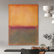 Load image into Gallery viewer, “Orange and Purple Color Blocks” - Orange, Purple, Grey Abstract Art on Canvas DKH1239

