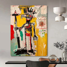 Load image into Gallery viewer, “Raw Tribal - Inspired Figure” – Expressive Abstract Figurative Art with Chaotic Lines DTP103

