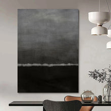 Load image into Gallery viewer, “Grey Gradient Minimalism” - Grey Abstract Art on Canvas DKH1202

