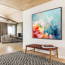 Load image into Gallery viewer, Pastel Color Block Abstract Abstract acrylic painting DLZ058
