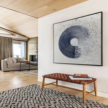 Load image into Gallery viewer, Textured Circular Abstract Painting for Modern Gallery &amp; Minimalist Office DKH211
