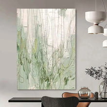 Load image into Gallery viewer, Large - Format Hand - painted Green Vine Whimsy Acrylic Art for Nature - Themed Sunrooms LargeART0206
