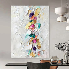 Load image into Gallery viewer, “Earth - Tone Minimalism” Abstract Brown - and - White Painting on Canvas, Understated Decor DKH974
