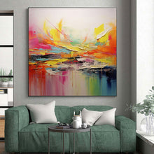 Load image into Gallery viewer, Vivid Color Explosion Abstract Art - Perfect for Creative Studio &amp; Trendy Bar Lounge LargeART0695
