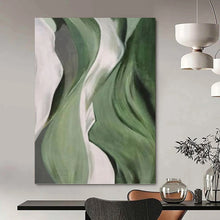 Load image into Gallery viewer, “Gold - Leafed Tree Silhouette” Abstract Painting on Canvas, Elegant Dining Room Decor DKH1054

