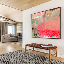 Load image into Gallery viewer, Dreamy Abstract Painting with Blush Tones for Bridal Suite &amp; Poetry Corner DKH206
