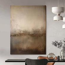 Load image into Gallery viewer, Beige Textured Gradient Abstract Painting, Ideal for Neutral - Toned Living Room &amp; Modern Spa LargeART1467
