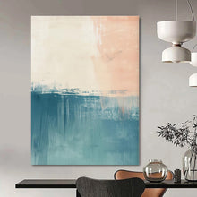 Load image into Gallery viewer, Soft Color Block Abstract Painting, Ideal for Scandinavian - Style Living Room &amp; Minimalist Bedroom LargeART1380

