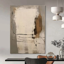 Load image into Gallery viewer, Gray &amp; White Line Abstract Canvas Painting, Perfect for Contemporary Office &amp; Art - Lovers’ Lounge LargeART1305
