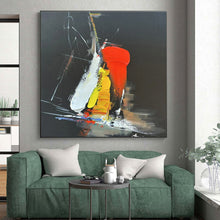 Load image into Gallery viewer, Gray - Pink Graffiti - Inspired Abstract Painting, Brightening Art Studios &amp; Eclectic Living Room Feature Walls LargeART0812
