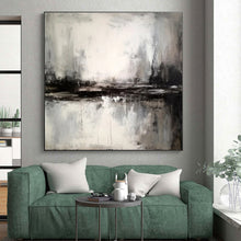 Load image into Gallery viewer, Monochrome Coastal Reflection Art for Minimalist Beach House &amp; Modern Art Café LargeART0913
