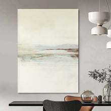 Load image into Gallery viewer, Soft Beige &amp; Subtle Shades – Abstract Landscape Oil with Gentle Transitions DTP224
