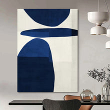 Load image into Gallery viewer, Bold - Blue Geometric Abstract Acrylic Art, Nice for Modern Corporate Lobby &amp; Stylish Home Bar LargeART1063
