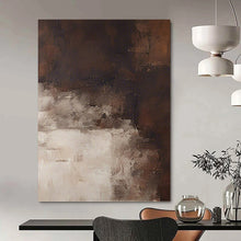 Load image into Gallery viewer, “Neutral Toned Abstract Landscape” - Minimalist Textured Art on Canvas DKH1469
