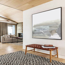 Load image into Gallery viewer, Minimalist Gray Abstract Landscape Abstract acrylic painting DLZ130
