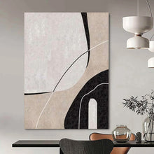 Load image into Gallery viewer, Abstract Shape Collage Canvas Painting, Ideal for Modern Studio &amp; Art - Centric Living Room LargeART1162

