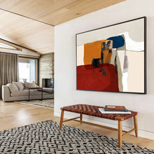 Load image into Gallery viewer, Color - Block Abstract Painting On Canvas with Bold Shapes DKH357
