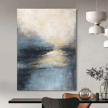 Load image into Gallery viewer, Soft - Toned Landscape Abstract Canvas Painting, Perfect for Bohemian Living Room &amp; Relaxing Spa Area LargeART1155
