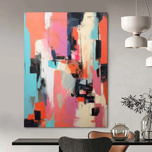 Load image into Gallery viewer, “Vibrant Color Block Abstraction” – Lively Abstract with Bold Color Combinations DTP127
