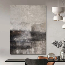 Load image into Gallery viewer, Grey - Black Mood Abstract Acrylic Art, Perfect for Cinema Room &amp; Library Walls LargeART0982
