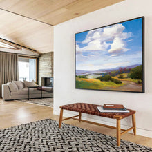 Load image into Gallery viewer, Vibrant Countryside Landscape Abstract Painting On Canvas DKH434
