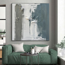 Load image into Gallery viewer, Large - Scale Gray Abstract Art for Minimalist Bedroom &amp; Modern Office LargeART0494
