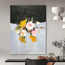 Load image into Gallery viewer, Vibrant Abstract Flower Bouquet Art, Suited for Feminine Bedroom &amp; Charming Café LargeART1995
