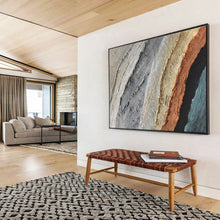 Load image into Gallery viewer, Multicolored Textured Abstract Painting on Canvas - “Earth’s Palette” DKH619

