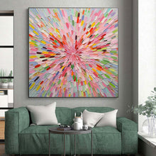 Load image into Gallery viewer, Colorful Spiral Burst Art - Ideal for Playful Kids’ Room &amp; Artistic Coffee Shop LargeART0693
