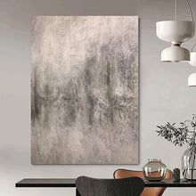 Load image into Gallery viewer, Hand - painted Substantial Gray Textured Abstract Acrylic Art for Industrial - Style Lofts LargeART0110
