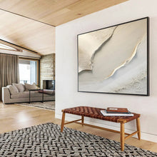 Load image into Gallery viewer, Textured Beige Abstract Minimalist Art for Modern Entryway &amp; Serene Meditation Room DKH040
