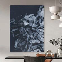 Load image into Gallery viewer, Layered Floral in Gray – Abstract Flower Watercolor DTP240
