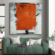 Load image into Gallery viewer, Massive Textured Orange Abstract Acrylic for Industrial - Chic Loft &amp; Bold Dining Room LargeART0316
