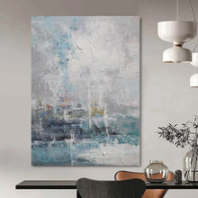Load image into Gallery viewer, Impressionistic Coastal Harbor Abstract Canvas Painting, Great for Beach House Dining Room &amp; Nautical - Themed Spa LargeART1117
