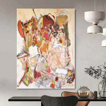 Load image into Gallery viewer, Colorful Abstract Collage 3 Canvas Painting, Great for Art - Centric Home &amp; Creative Studio LargeART1171

