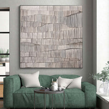Load image into Gallery viewer, Custom Large Gray - Textured Wave Pattern – Great for Minimalist Office &amp; Modern Art - Themed Library LargeART0719
