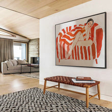 Load image into Gallery viewer, Stylized Figure Abstract Art for Bohemian Bedroom &amp; Feminine Boutique DKH087
