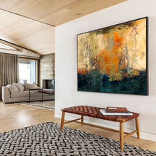 Load image into Gallery viewer, Warm - Toned Abstract Landscape Painting On Canvas DKH378
