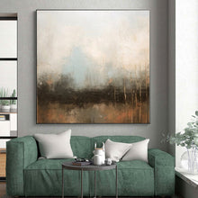 Load image into Gallery viewer, Large - Format Blue - Gray Abstract Mist Art for Modern Bedroom &amp; Spa Retreat LargeART0450

