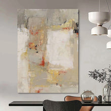Load image into Gallery viewer, “Neutral Abstract Composition” - Subtle Toned Modern Art on Canvas DKH1450

