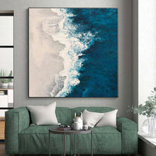 Load image into Gallery viewer, Oversized Aerial Beach Abstract Art for Beach House &amp; Spa LargeART0443
